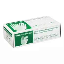 HANDSCHUHE Lateks upulverisert størrelse M, 100 stk