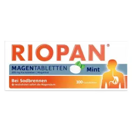 RIOPAN Magen Tabletten Mint 800 mg tyggetabletter, 100 stk
