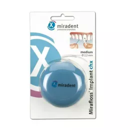 Miradent Mirafloss Implant CHX Medium Turkis, 50x15 cm