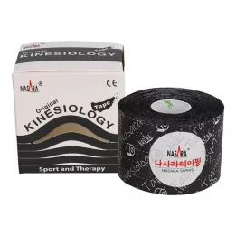NASARA Kinesiotape 5 cmx5 m svart, 1 stk