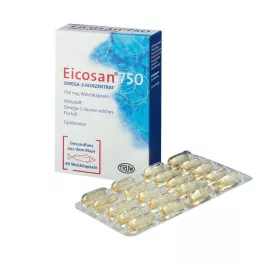 EICOSAN 750 Omega-3 konsentrat myke kapsler, 60 stk