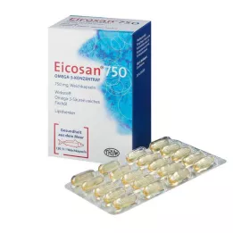 EICOSAN 750 Omega-3 konsentrat myke kapsler, 120 stk