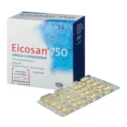 EICOSAN 750 Omega-3 konsentrat myke kapsler, 240 stk