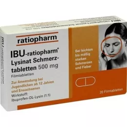 IBU-RATIOPHARM Lysinat Pain -fold. 500 mg, 20 stk