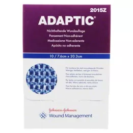 ADAPTIC 7,6x20,3 cm fuktig sårbandasje, 10 stk