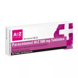 PARACETAMOL AbZ 500 mg tabletter, 10 stk