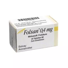 FOLSAN 0,4 mg tabletter, 20 stk