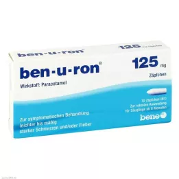BEN-U-RON 125 mg stikkpiller, 10 stk