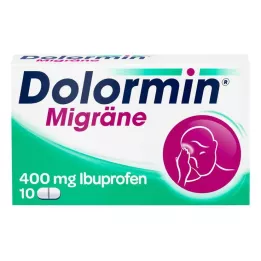 DOLORMIN Migrene filmdrasjerte tabletter, 10 stk