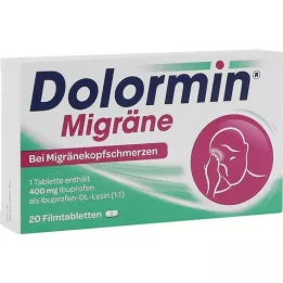 DOLORMIN Migrene filmbelagte tabletter, 20 stk