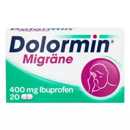 DOLORMIN Migrene filmdrasjerte tabletter, 20 stk