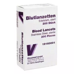 BLUTLANZETTEN Metall enkel, 200 stk