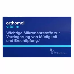 ORTHOMOL Vital M drikkeflaske/kapsel kombinasjonspakke, 7 stk