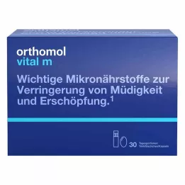 ORTHOMOL Vital M drikkeflaske/kapsel kombinasjonspakke, 30 stk