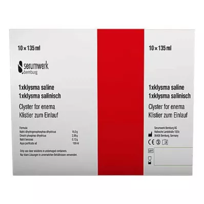 KLYSMA 1x saltvann, 10X135 ml