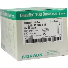 OMNIFIX Duo 100 InsulinSpr.1 ml, 100x1 ml