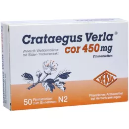 CRATAEGUS VERLA Cor 450 mg filmbelagte tabletter, 50 stk