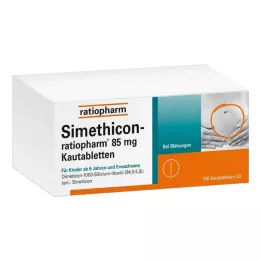 SIMETHICON-ratiopharm 85 mg tyggetabletter, 100 stk