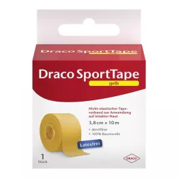 DRACO TAPEVERBAND 3,8 cmx10 m gul, 1 stk