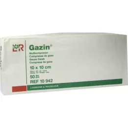 GAZIN Gasbind 10x10 cm usteril 32-fold drift, 50 stk