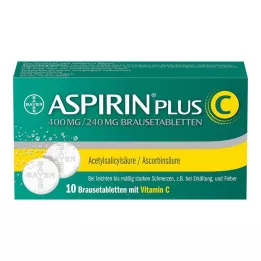 ASPIRIN pluss C brusetabletter, 10 stk