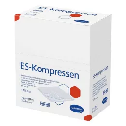 ES-KOMPRESSEN steril 10x10 cm 8 ganger, 25X2 stk