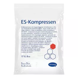 ES-KOMPRESSEN steril 5x5 cm 8-veis, 5X2 stk