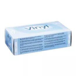 VINYL Hansker pudderfri store, 100 stk
