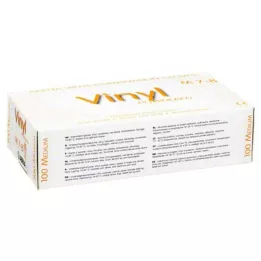 VINYL Hansker medium, 100 stk