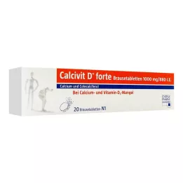 CALCIVIT D forte brusetabletter, 20 stk