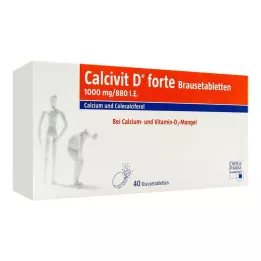 CALCIVIT D forte brusetabletter, 40 stk