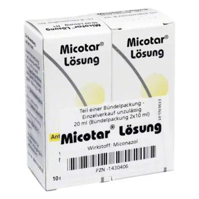 MICOTAR Løsning, 20 ml