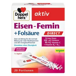 DOPPELHERZ Jern-Femin DIRECT Pellets, 20 stk