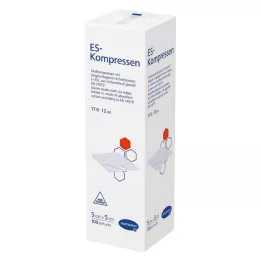 ES-KOMPRESSEN Unsteril 5x5 cm 12 ganger, 100 stk