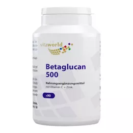 BETA-GLUCAN 500+C-vitamin+sinkkapsler, 90 stk