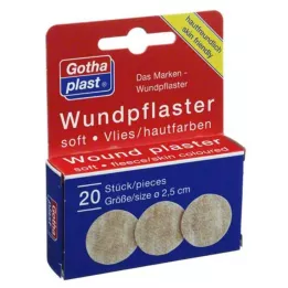 GOTHAPLAST Sårpleie myk fleece 2,5 cm, 20 stk