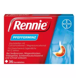RENNIE Tyggetabletter, 36 stk