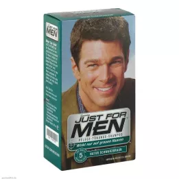 JUST for menn som toner sjampo svart-brun, 60 ml