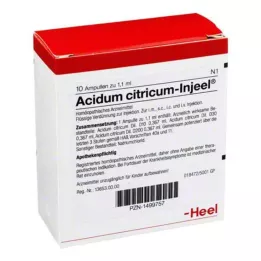 ACIDUM CITRICUM INJEEL Ampoules, 10 stk