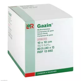 GAZIN Gasbind komp.10x10 cm steril 12-lags, 40X2 stk