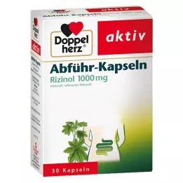 DOPPELHERZ Avføringskapsler Rizinol 1000 mg, 30 stk