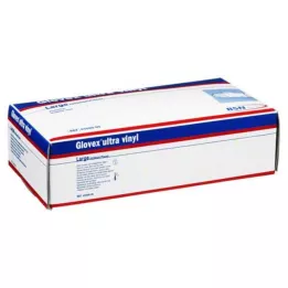 GLOVEX Ultra Vinyl hansker store, 100 stk