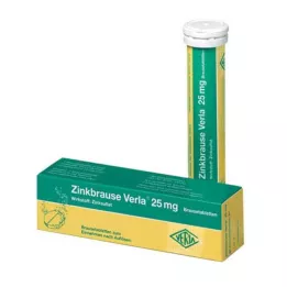 ZINKBRAUSE Verla 25 mg Effervercent tabletter, 100 stk
