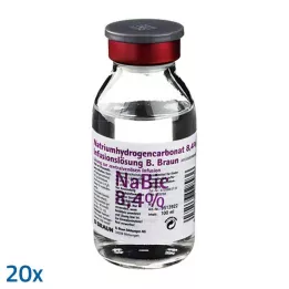 NATRIUMHYDROGENCARBONAT B.Braun 8,4 % glass, 20X100 ml