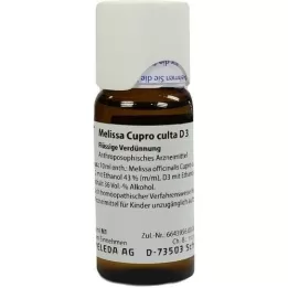 MELISSA CUPRO Culta D 3 fortynning, 50 ml