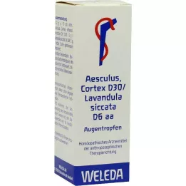 AESCULUS CORTEX D 30/Lavandula D 6 aa øyedråper, 10 ml
