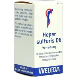 HEPAR SULFURIS D 6 Triturasjon, 20 g