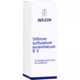 Stibium sulfuratum Aurantiacum d 3 triturering, 20 g