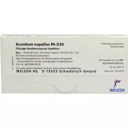 ACONITUM NAPELLUS Rh D 30 ampuller, 8X1ml