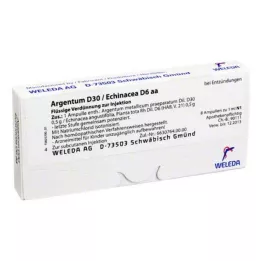 ARGENTUM D 30/ECHINACEA D 6 AA Ampoules, 8 stk